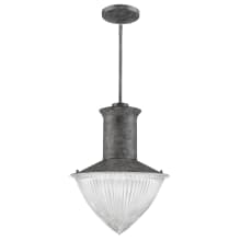 Skylar Single Light 16" Wide Pendant with Halophane Glass Shade