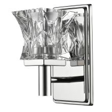 Arabella Single Light 8" High Wall Sconce with Crystal Glass Shade