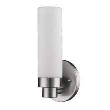 Valmont Single Light 10" High Wall Sconce with Opal Etched Glass Shade - ADA Compliant