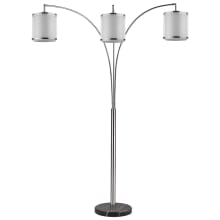 Lux 3 Light 80" Tall Arc Floor Lamp