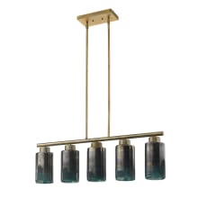 Monet 5 Light 5" Wide Linear Chandelier