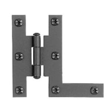 3" Smooth Iron Flush H-L Cabinet Hinges - 10 Pack