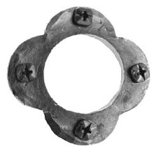 2-1/4" Iron Art Flower Cylinder Collar