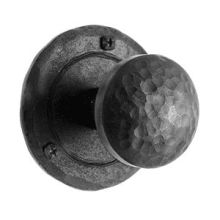 Iron Art Hammered Non-Turning One-Sided Dummy Door Knob with Round Rose