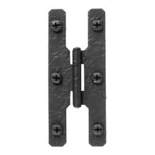 4-1/2" Rough Iron Flush H Cabinet and Door Hinges
