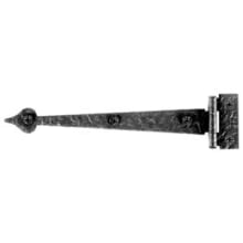 6-1/2" Rough Iron Heart Cabinet Strap Hinge - 30 Pack