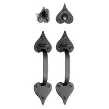 Rough Iron Sectional Single Cylinder Mortise Heart Entry Handleset