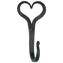 3-3/4" Colonial Hand Forged Split Heart Hook