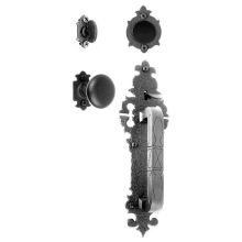 12" Warwick Iron Sectional Dummy Handleset with Inside Knob