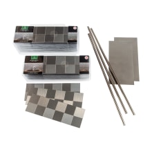 Aspect - 4" x 12" Sheet Mosaic Peel and Stick Backsplash Wall Tile - Metal Appearance- Sold by Carton (15 SF/Carton)