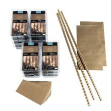 Aspect - 3" x 6" Long Grain Metallic Peel and Stick Backsplash Wall Tiles - Metal Visual - Sold by Carton (15 SF/Carton)