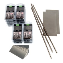 Aspect - 3" x 6" Metal Peel and Stick Backsplash Wall Tiles - Metal Visual - Sold by Carton (15 SF/Carton)