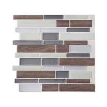 Tack Tile - Pack of (3) 10" x 10-1/2" Peel and Stick Backsplash Wall Tile - Sold by Carton (2.2 SF/Carton)