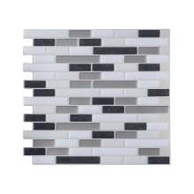 Tack Tile - Pack of (3) 10" x 10-1/2" Peel and Stick Backsplash Wall Tile - Sold by Carton (2.2 SF/Carton)