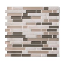 Tack Tile - Pack of (3) 10" x 10-1/2" Peel and Stick Backsplash Wall Tile - Sold by Carton (2.2 SF/Carton)