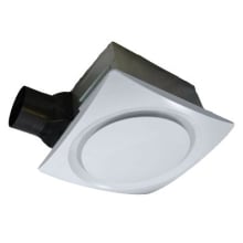90 CFM 0.3 Sones Single Speed Ceiling Mounted Low Profile Exhaust Fan with Energy Star Rating and Anti-Vibration Mounting Brackets