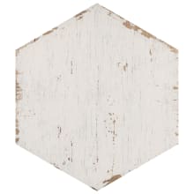 Retro Hex - 14" x 16" Hexagon Floor and Wall Tile - Textured Wood Visual - Sold by Carton (11.07 SF/Carton)