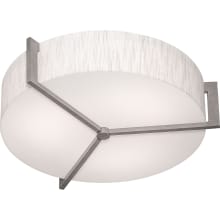 Apex 14" Wide Commercial LED Flush Mount Ceiling Fixture with Fabric and Acrylic Shade