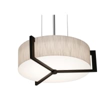 Apex 2 Light 15" Wide Suspension Pendant with Laminated Shade