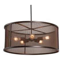 Austin 5 Light 24" Wide Drum Chandelier