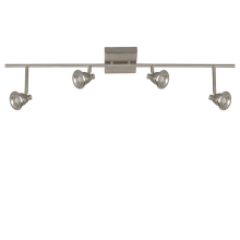 Berlin 4 Light 37" Wide Integrated LED Fixed Rail Linear Ceiling Fixture
