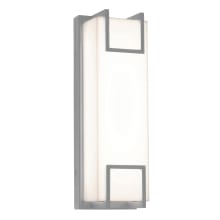 Beaumont Single Light 15" Tall LED Outdoor Wall Sconce