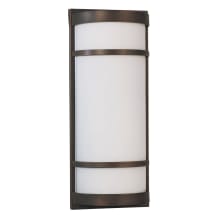 Brio 18" Tall ADA Commercial LED Bathroom Sconce with Acrylic Shade