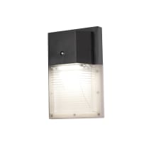 8" Tall LED Outdoor Wall Sconce - 4000K, 120-277V