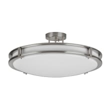 Carlisle 24" Wide LED Semi-Flush Bowl Ceiling Fixture