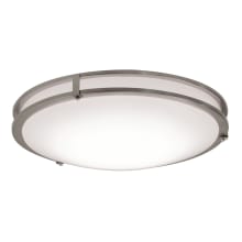 Carlisle 14" Wide LED Flush Mount Bowl Ceiling Fixture