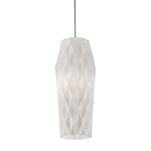 Candice 5" Wide Mini Pendant with Patterned Glass Shade