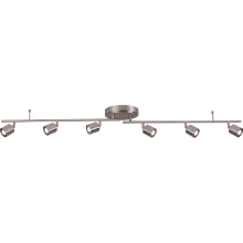 Core 6 Light 55" Wide Integrated LED Fixed Rail Linear Ceiling Fixture