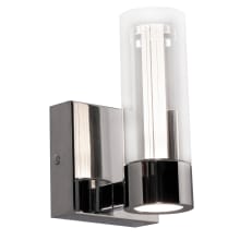 Delphia 8" Tall LED Bathroom Sconce with Laser-Etched Diffuser