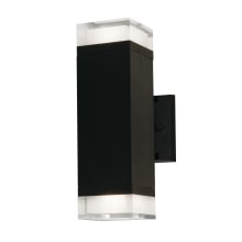Edmund 2 Light 12" Tall LED Outdoor Wall Sconce