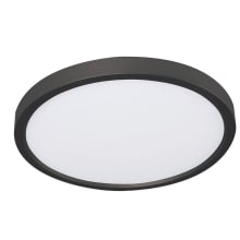 Edge Round 16" Wide LED Flush Mount Drum Ceiling Fixture - 120 Volts