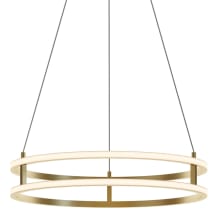 Gemini 24" Wide LED Ring Chandelier