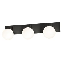 Metropolitan 3 Light 30" Wide LED Vanity Strip with Frosted Glass Shades