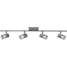 Metro 4 Light 37" Wide Integrated LED Fixed Rail Linear Ceiling Fixture