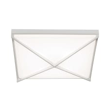 Pearson Single Light 16" Wide Integrated LED Flush Mount Square Ceiling Fixture