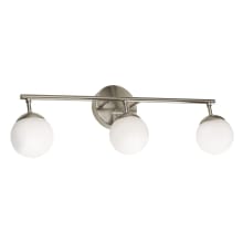 Pearl 3 Light 24" Wide LED Vanity Light with Frosted Glass Shades