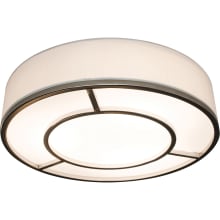 Reeves Single Light 20" Wide Integrated LED Flush Mount Drum Ceiling Fixture