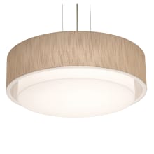 Sanibel 3 Light 18" Wide Suspension Pendant with Laminated Shade