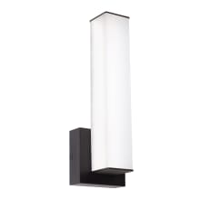 Tad 14" Tall LED Bathroom Sconce with White Acrylic Shade