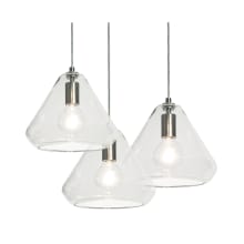 Armitage 3 Light 21" Wide Multi Light Pendant with Clear Glass Shades