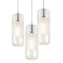 Hermosa 3 Light 17" Wide Multi Light Pendant with Clear Glass Shades