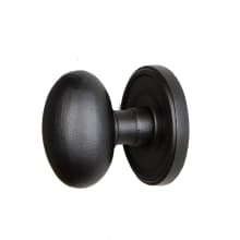 Loch - Modern Farmhouse Black Iron Non-Turning One Sided Oval Egg Single Dummy Door Knob