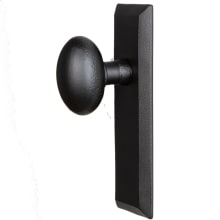 Keep - Modern Farmhouse Black Iron Non-Turning One Sided Oval Egg Single Dummy Door Knob