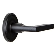 Loch - Rustic Cast Iron Right Handed Non-Turning One Sided Single Dummy Door Handle with Dirk Lever