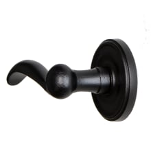 Loch - Rustic Cast Iron Left Handed Non-Turning One Sided Single Dummy Door Handle with Tine Scroll Lever