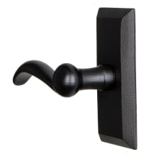 Vale  - Rustic Cast Iron Left Handed Non-Turning One Sided Single Dummy Door Handle with Tine Scroll Lever